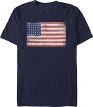 Lost Gods Men's Lost Gods American Flag and Proud  Graphic T-Shirt