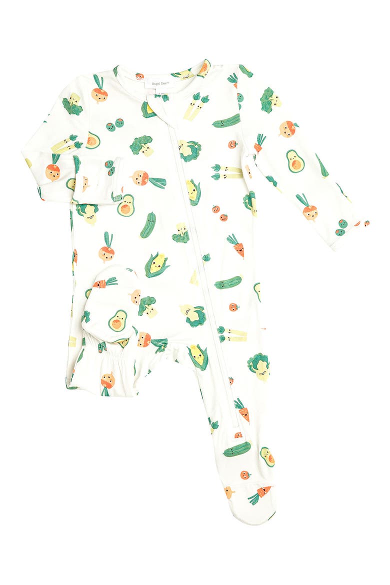Healthy Greens Footie, Main, color, WHITE