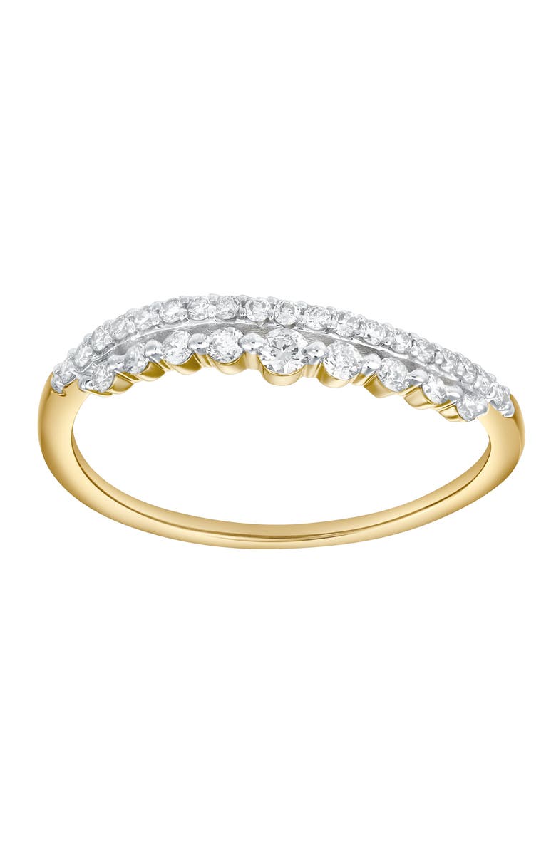 LuvMyJewelry Serena 0.55 Cts Natural Diamond Duo Set 14K Gold Ring Set, Alternate, color, 14K Yellow Gold