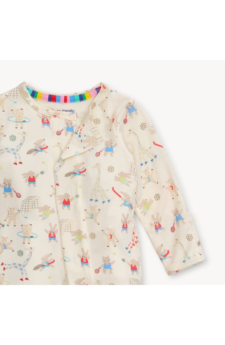 Magnetic Me Furry Field Day Print Footie, Alternate, color, 