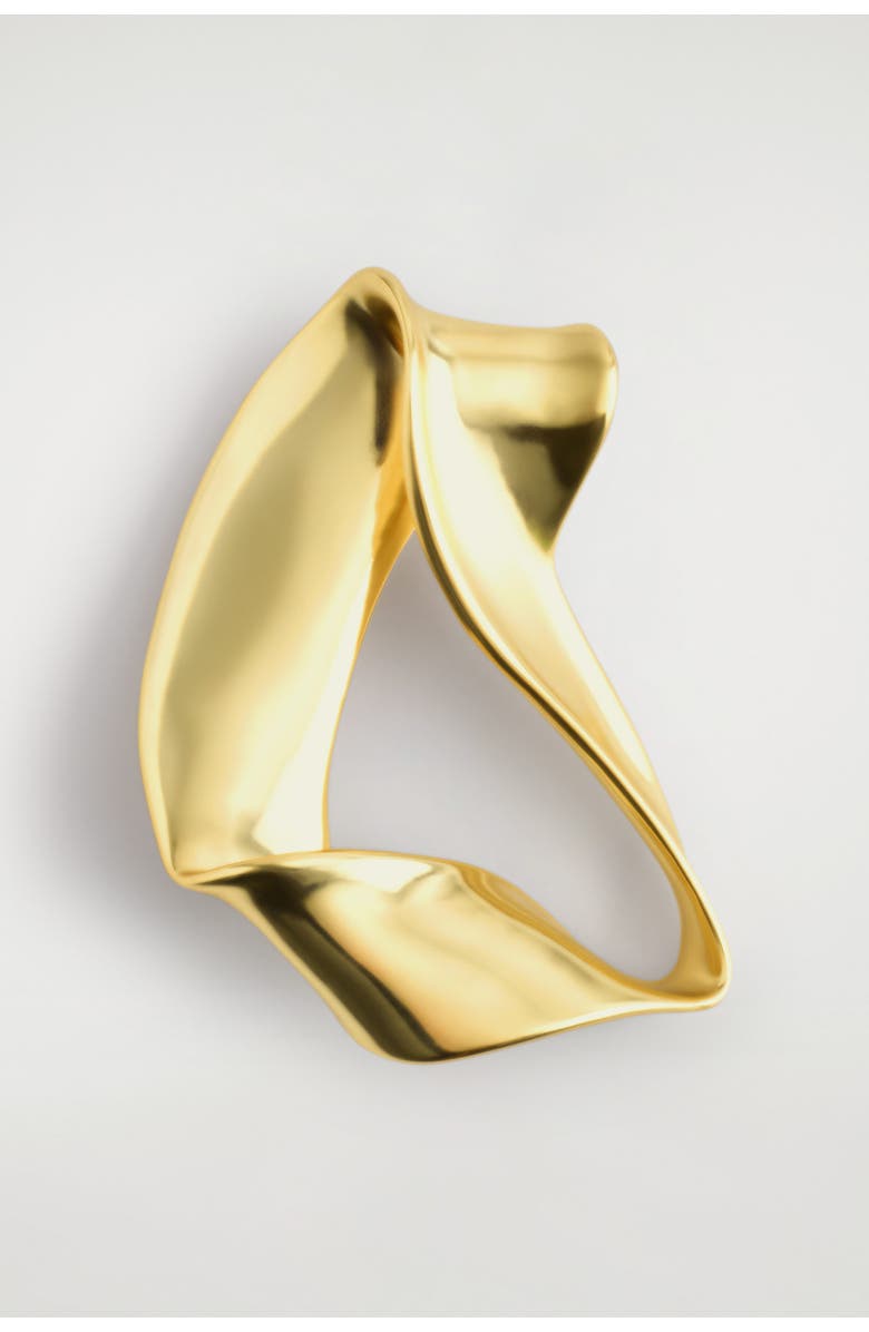 COS Twisted Ribbon Pin Brooch, Alternate, color, Gold