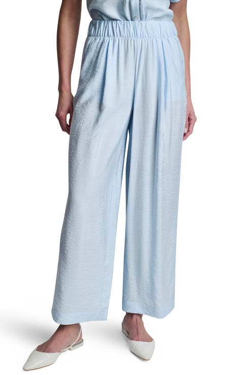 Rumpled Voile Pull-On Pants