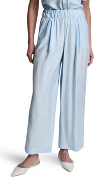 DKNY Rumpled Voile Pull-On Pants