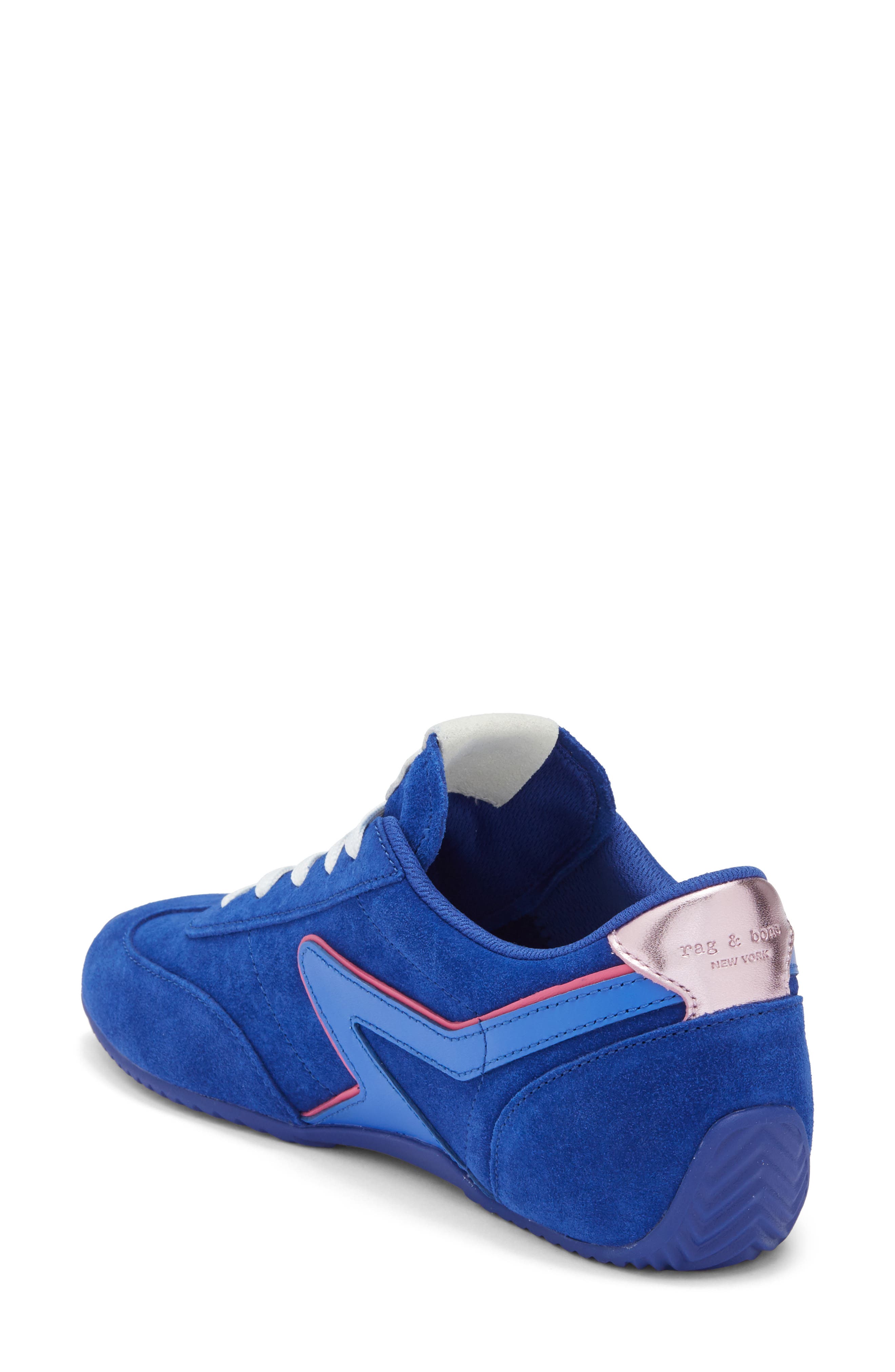 rag & bone Retro Runner Slim Ultra Sneaker, Alternate, color, Ultra Blue Suede