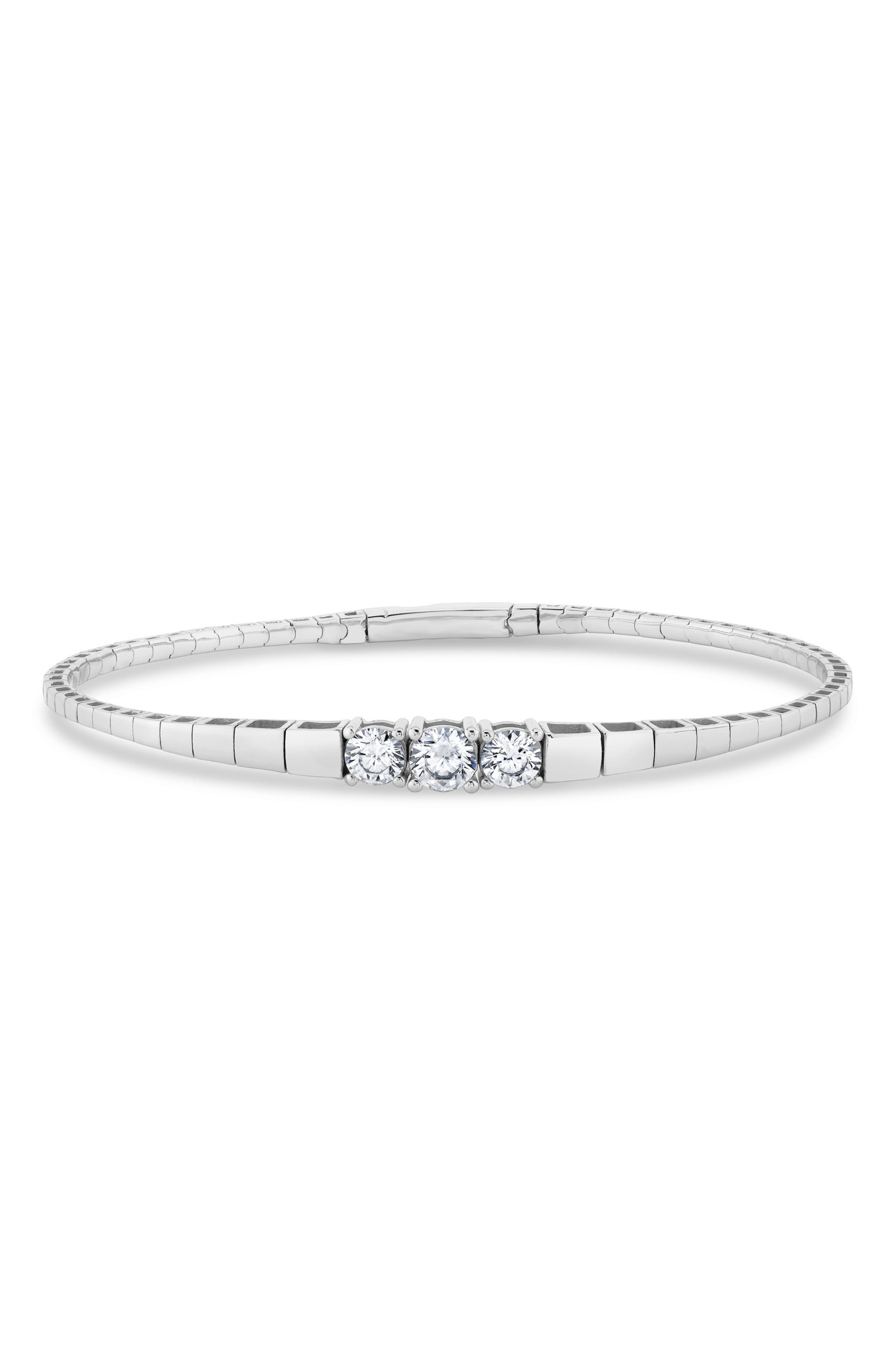 selected PURE PLATINUM / CLEAR STONE