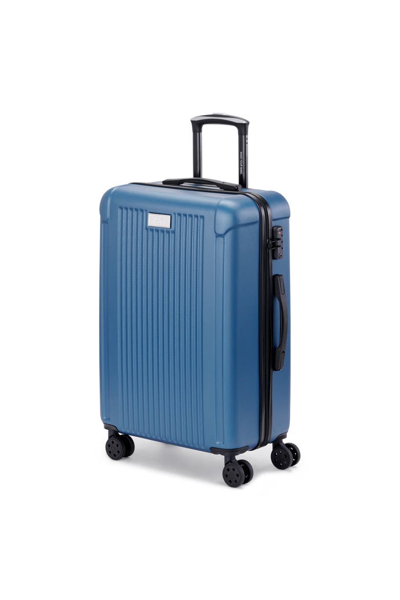 Lotus Upright Suitcase, Alternate, color, Blue Steel