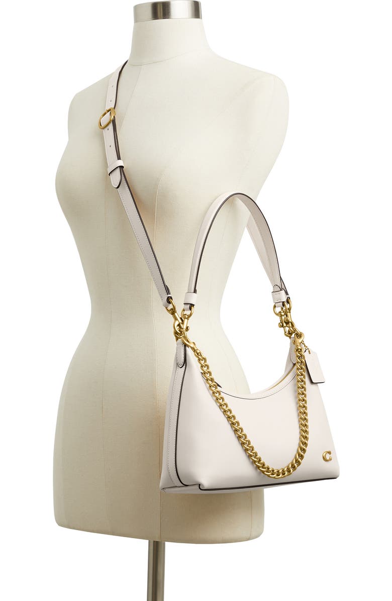 COACH Juliet 25 Glovetanned Leather Shoulder Bag, Alternate, color, B4/Chalk