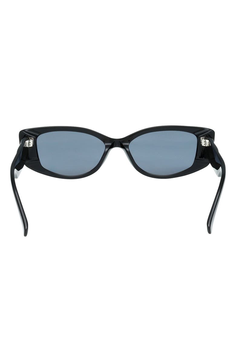 GUESS 54mm Cat Eye Sunglasses, Alternate, color, Shiny Black / Smoke