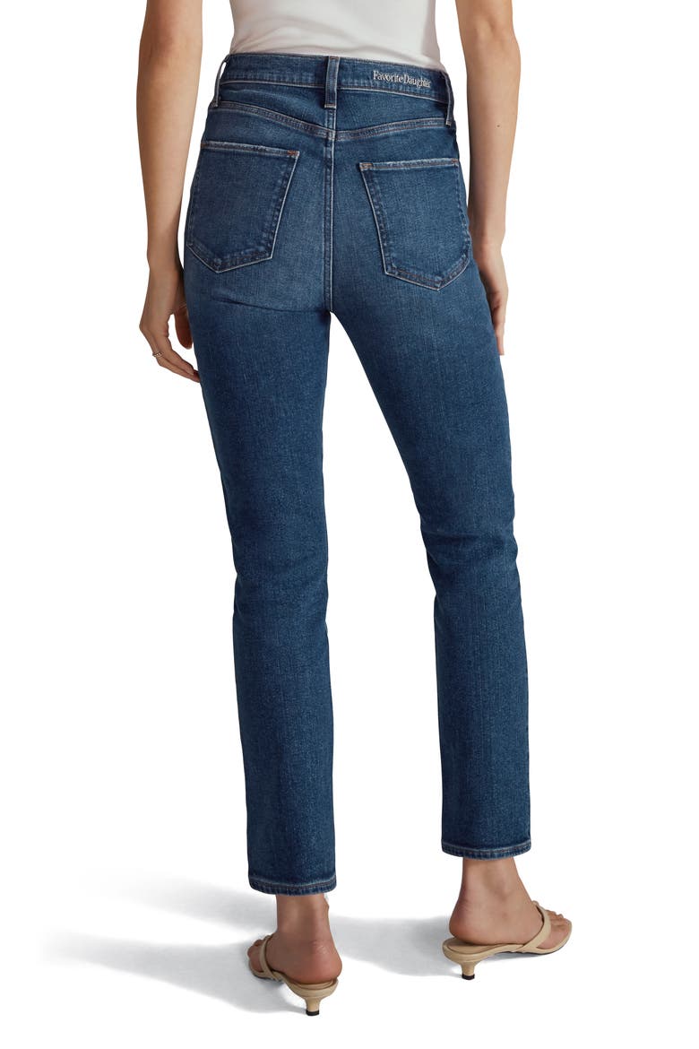 The Valentina Super High Waist Ankle Cigarette Jeans, Alternate, color, DALLAS