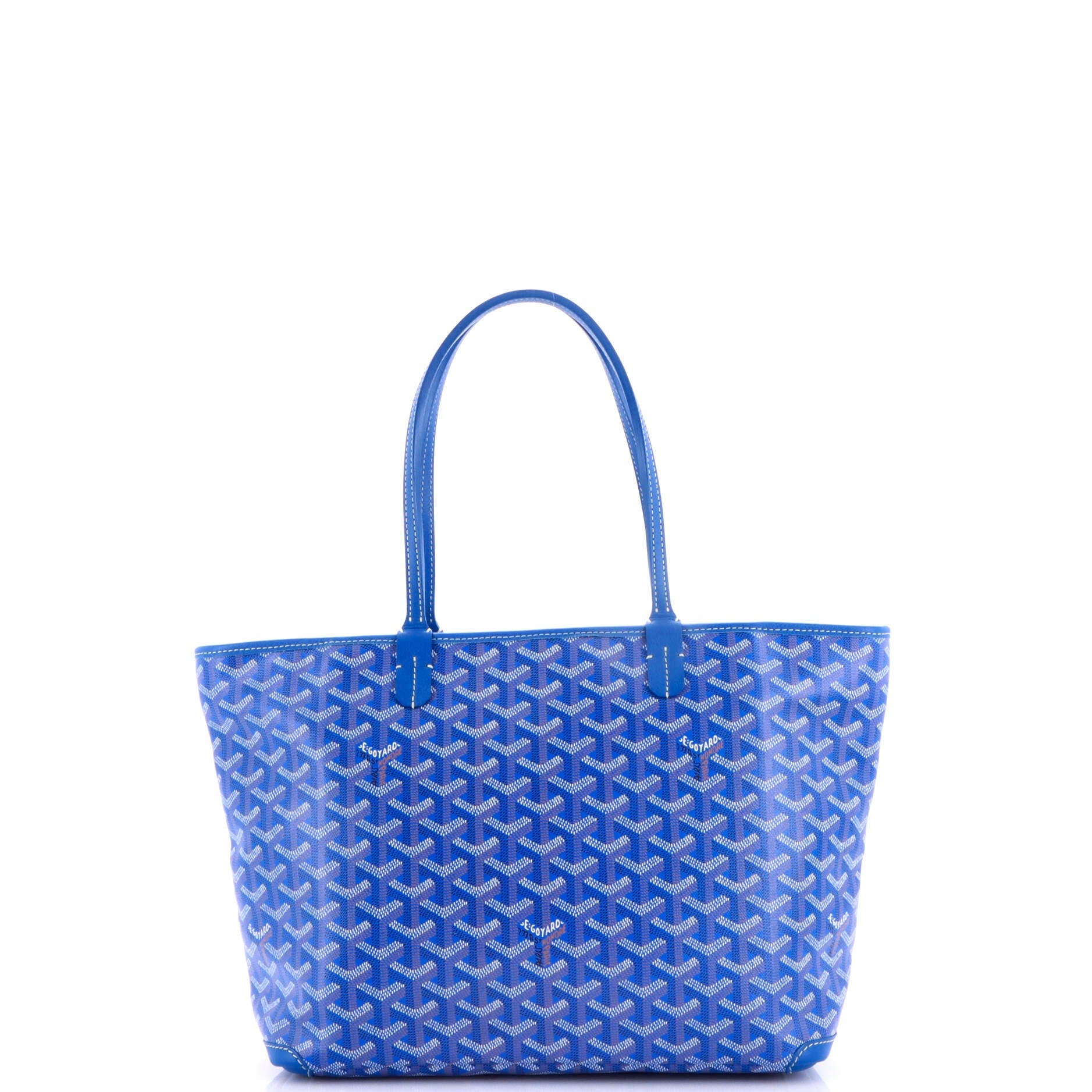 Pre-Owned Goyard Artois Tote Coated Canvas PM, Alternate, color, Blue
