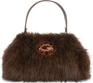 Jeffrey Campbell Gabor Faux Fur Satchel Handbag