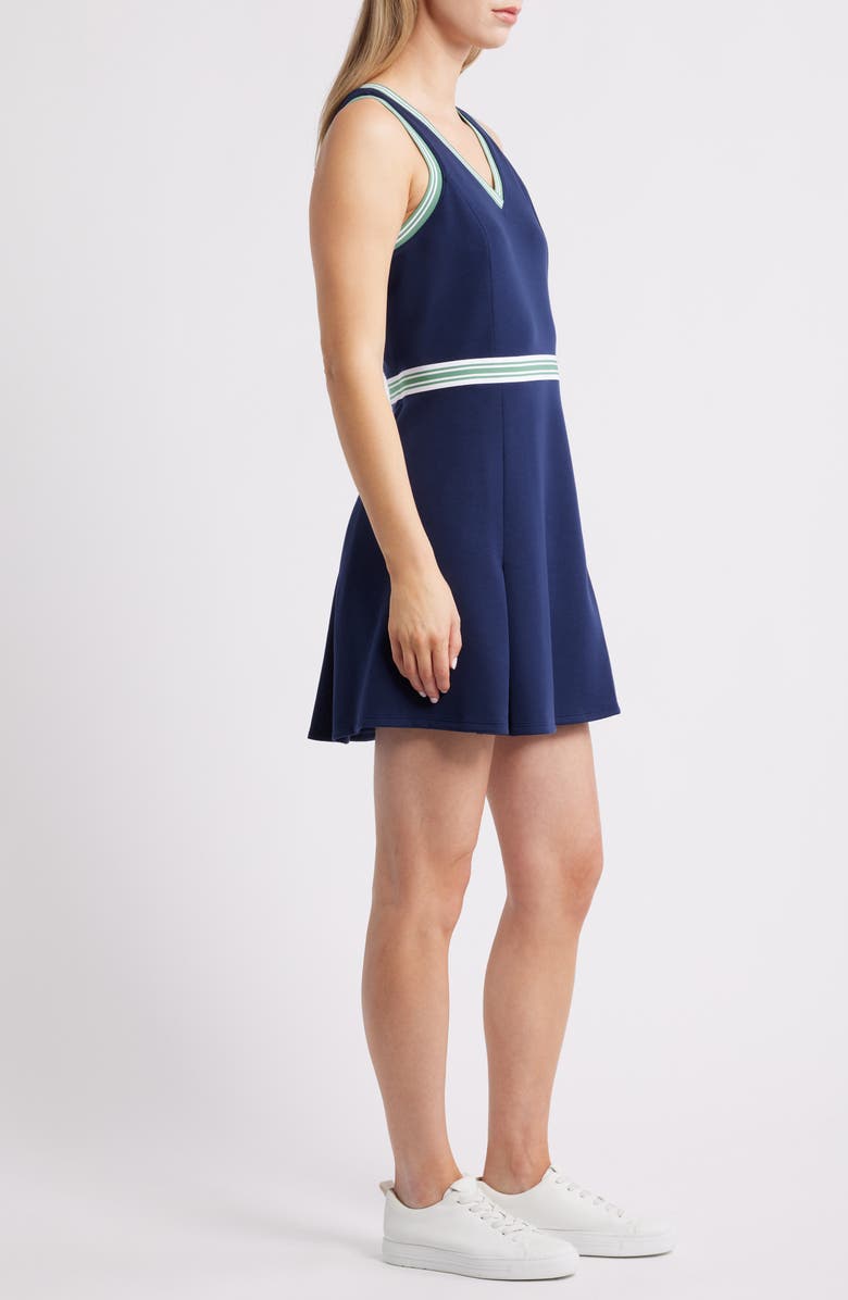 Tommy Bahama Coastal Bay Sleeveless Fit & Flare Dress, Alternate, color, Coastline