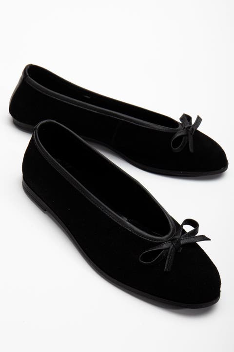 Freya Leather Ballerina Flats