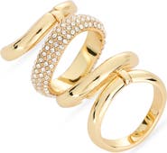 Kenneth Jay Lane Set of 4 Stack Rings