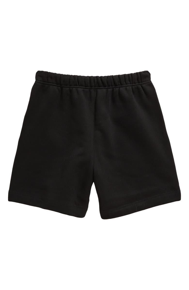 Fear of God Essentials Kids' Fleece Soccer Shorts, Alternate, color, Black
