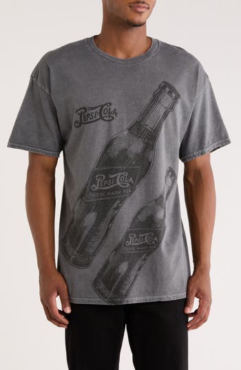 Philcos Pepsi Jumbo Bottles Cotton Graphic T-shirt In Gray