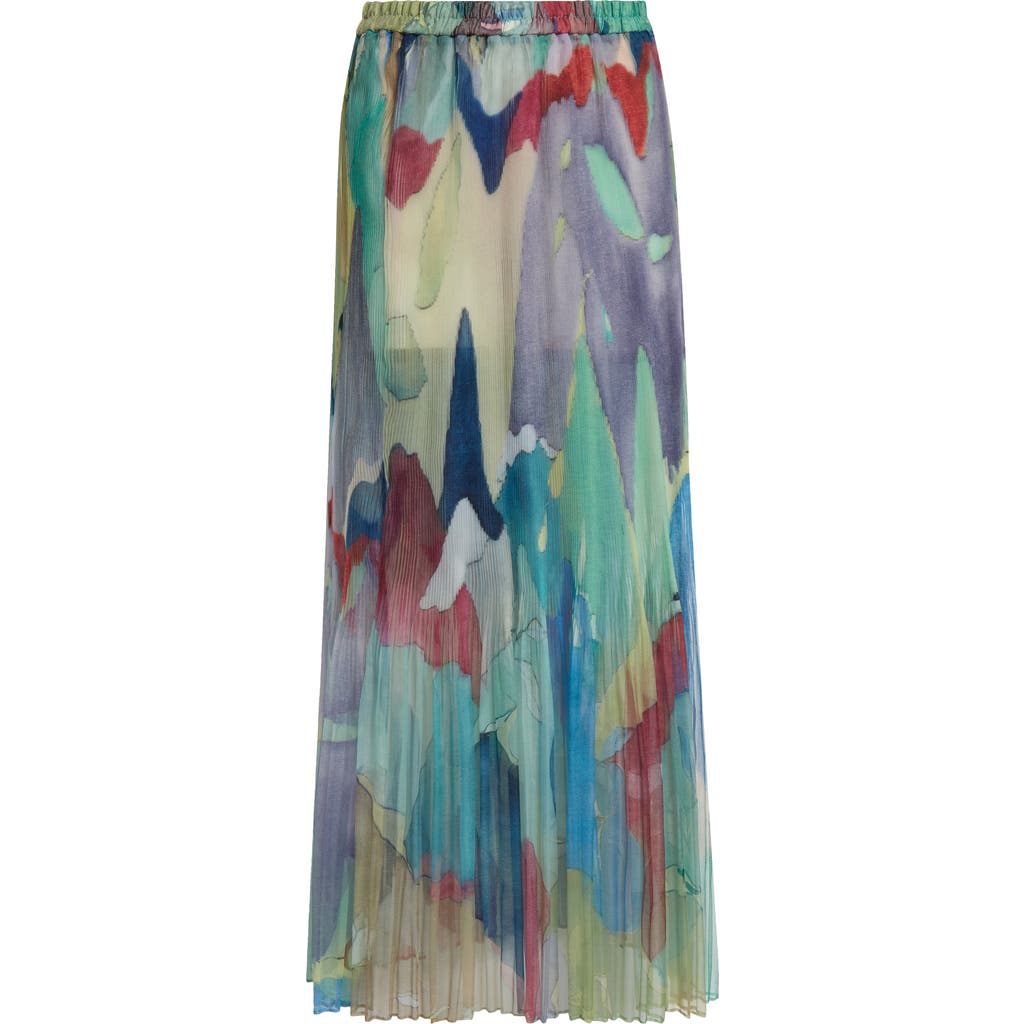 EENK EENK PLEATED SILK ORGANZA MAXI SKIRT