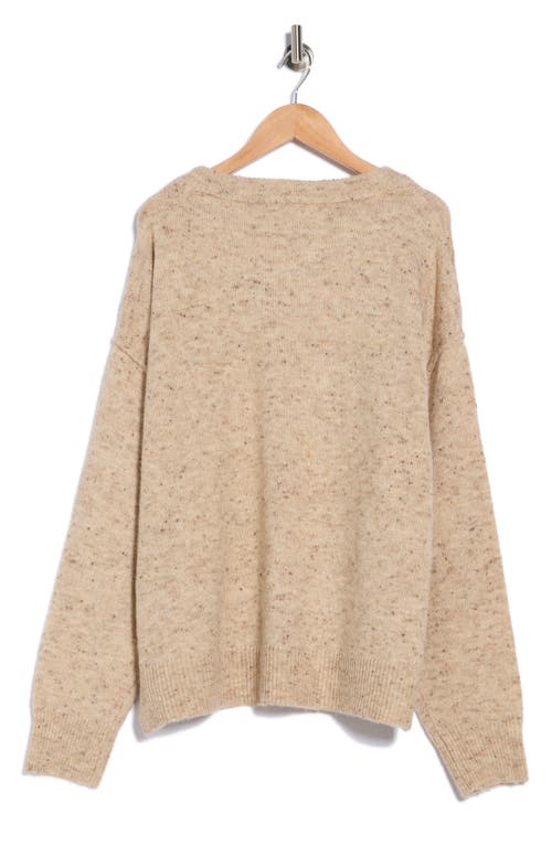 Max Studio Drop Shoulder Sweater In Brown