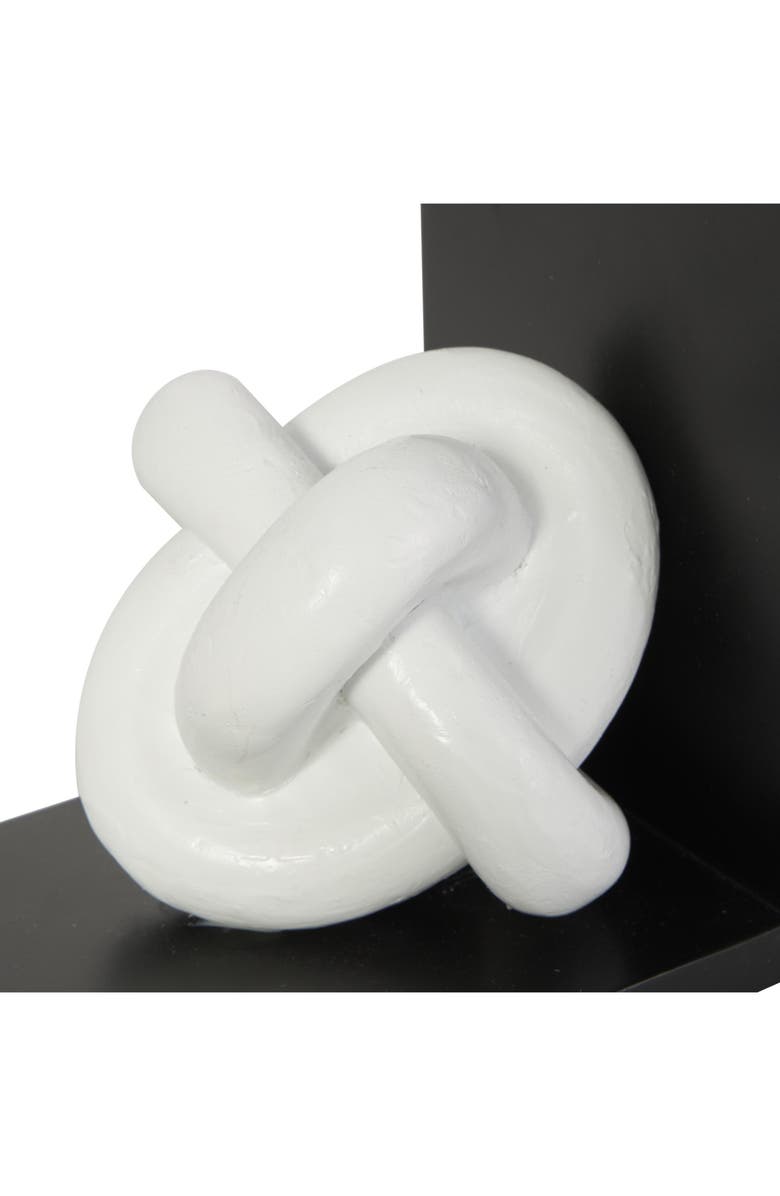 UMA Contemporary Set of 2 Bookends, Alternate, color, White