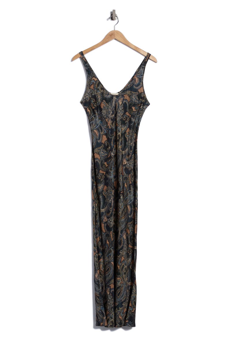 Akiya Paisley Maxi Tank Dress, Alternate, color, MIDNIGHT MULTI ETCHED PAISLEY