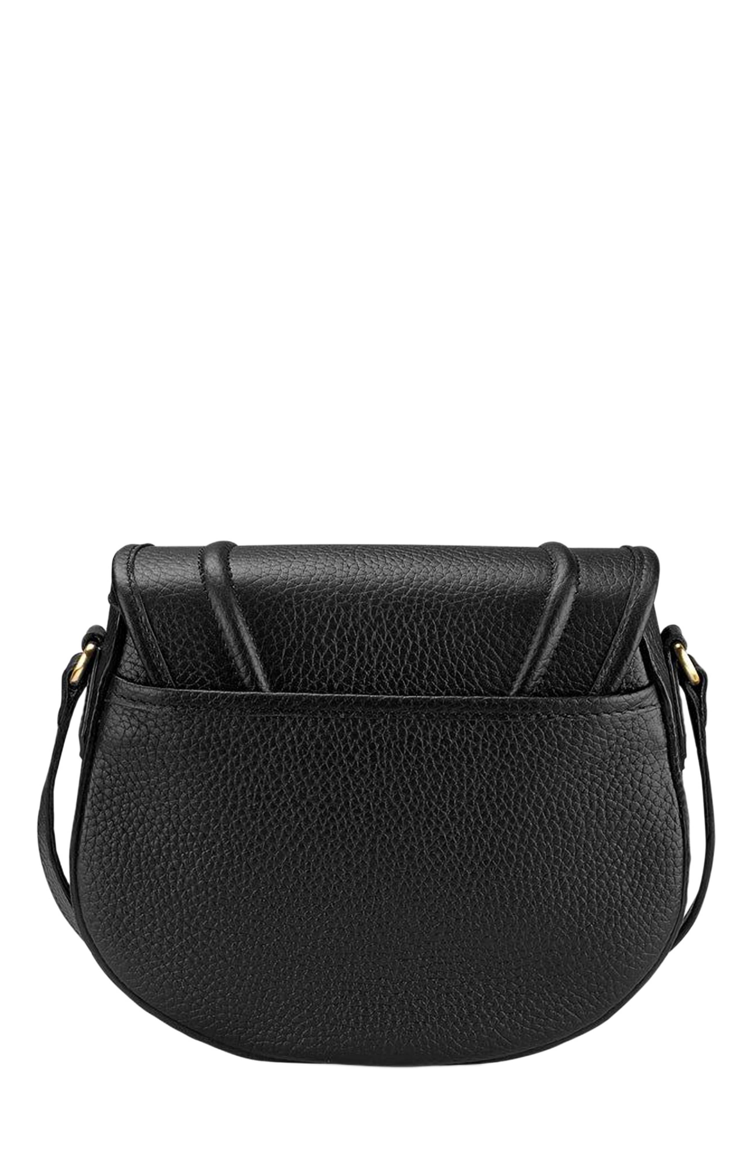 GiGi New York JENNI SADDLE BAG, Alternate, color, Black