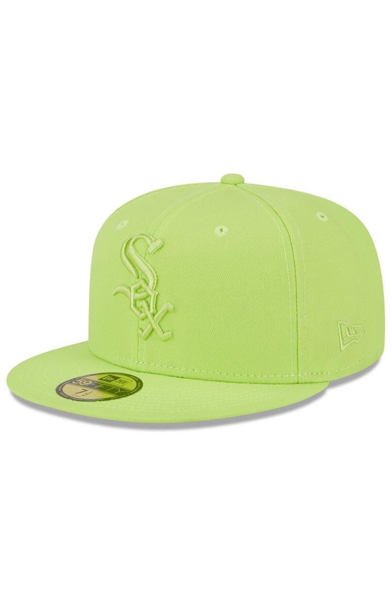 New Era Men's New Era Neon Green Chicago White Sox 2023 Spring Color Basic 59FIFTY Fitted Hat, Main, color, Neon Green