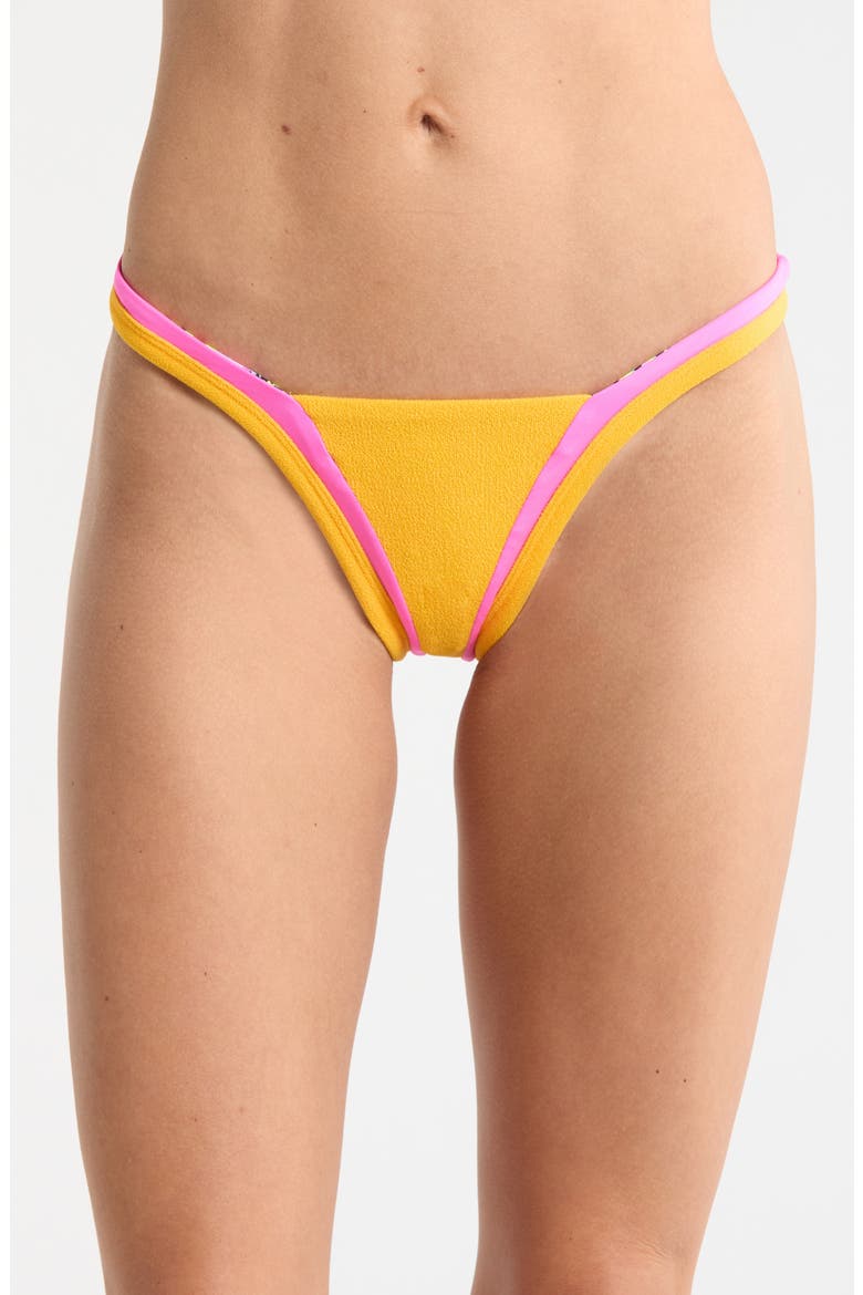 Trinity Reversible Bikini Bottoms, Main, color, YELLOW