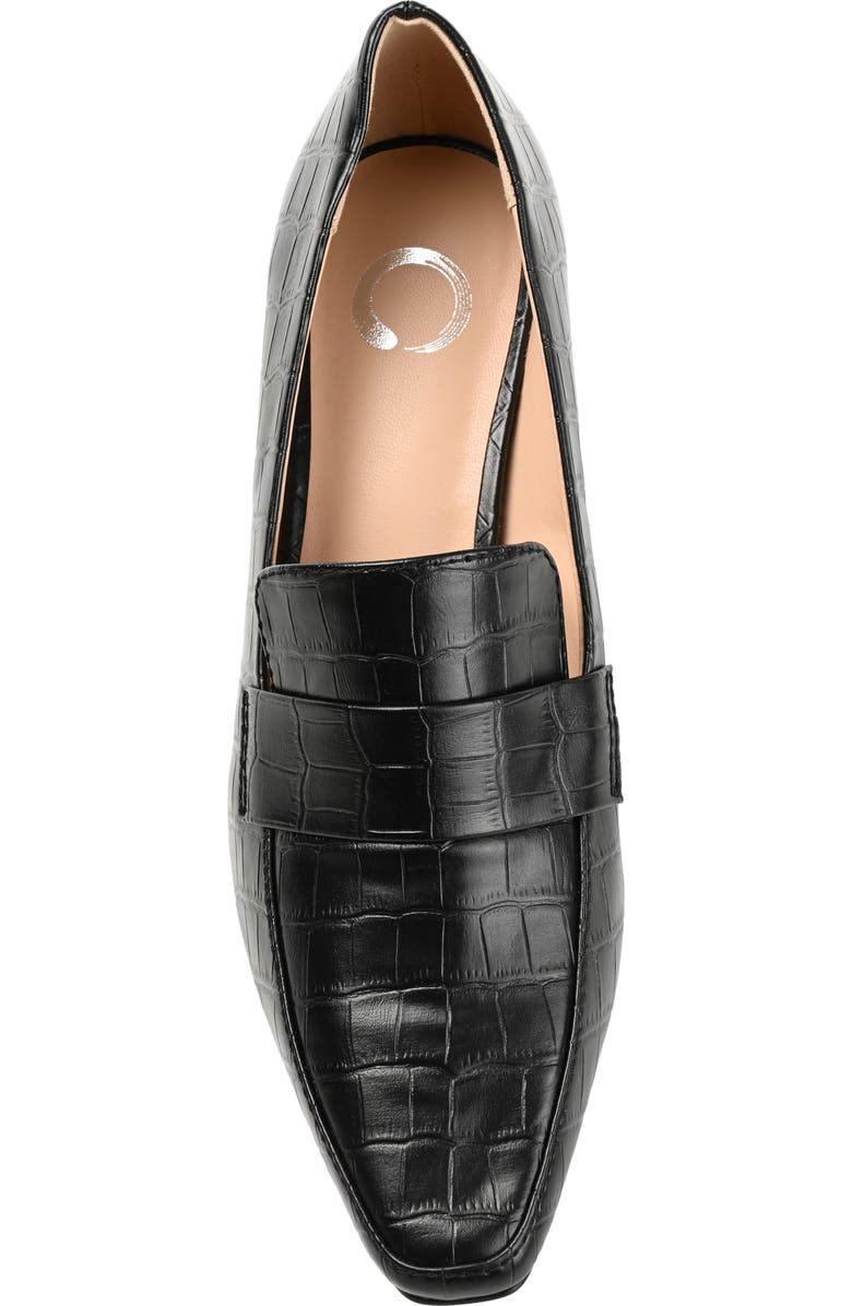 Journee Collection Celina Loafer Pump - Wide Width, Alternate, color, Black