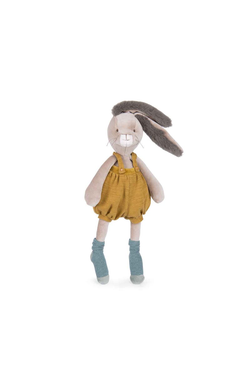 Moulin Roty Ochre rabbit Three Little Rabbits, Alternate, color, Beige
