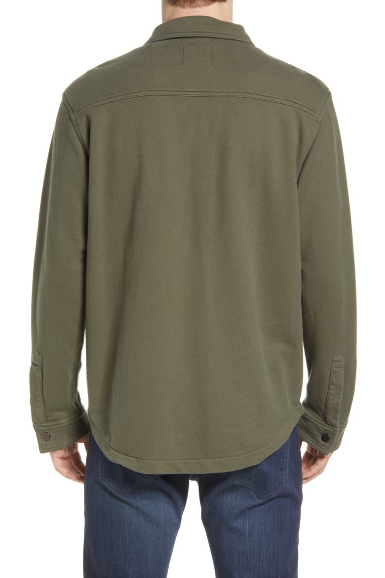 Men's Elias Military Cotton Overshirt, Alternate, color, INFANTRY GREEN