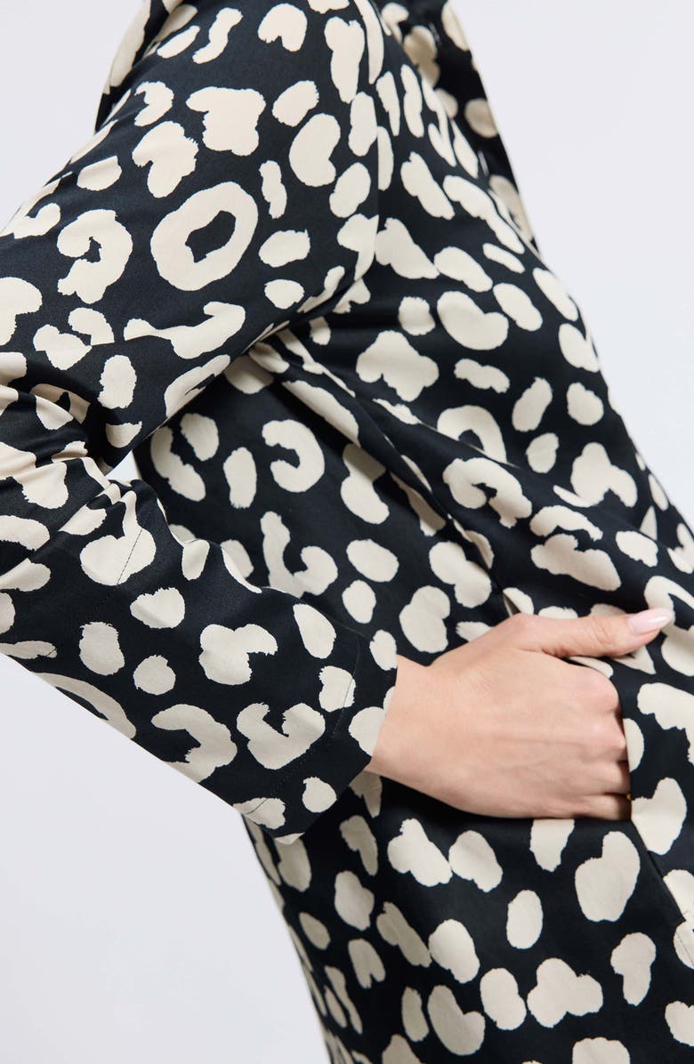 Foxcroft Carolina Animal Print Cotton Sateen Button-Up Shirt, Alternate, color,