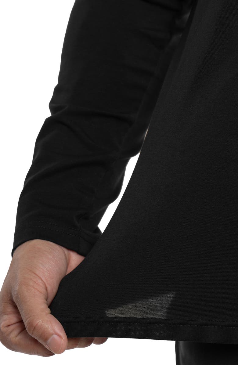 XRAY V-Neck Long Sleeve T-Shirt, Alternate, color, Black