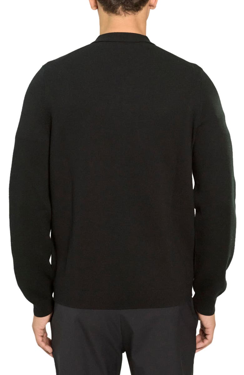 Theory Merino Wool Zip Cardigan, Alternate, color, 