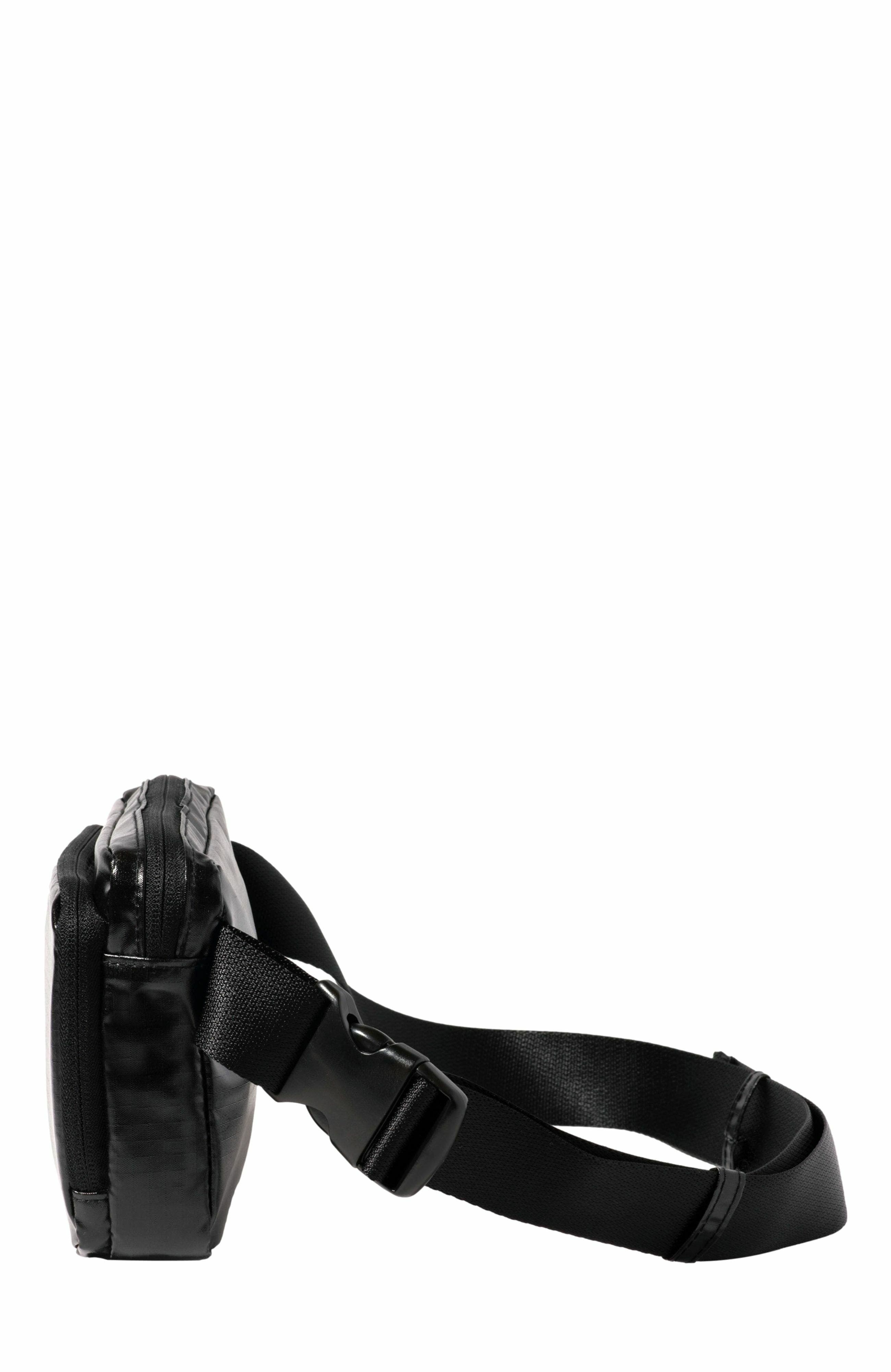 BAGGALLINI Modern Belt Bag Sling, Alternate, color, Black Gloss Ripstop