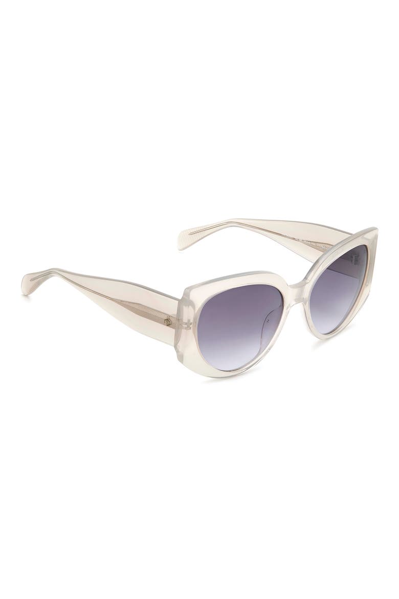 58mm Cat Eye Sunglasses, Alternate, color, GREY
