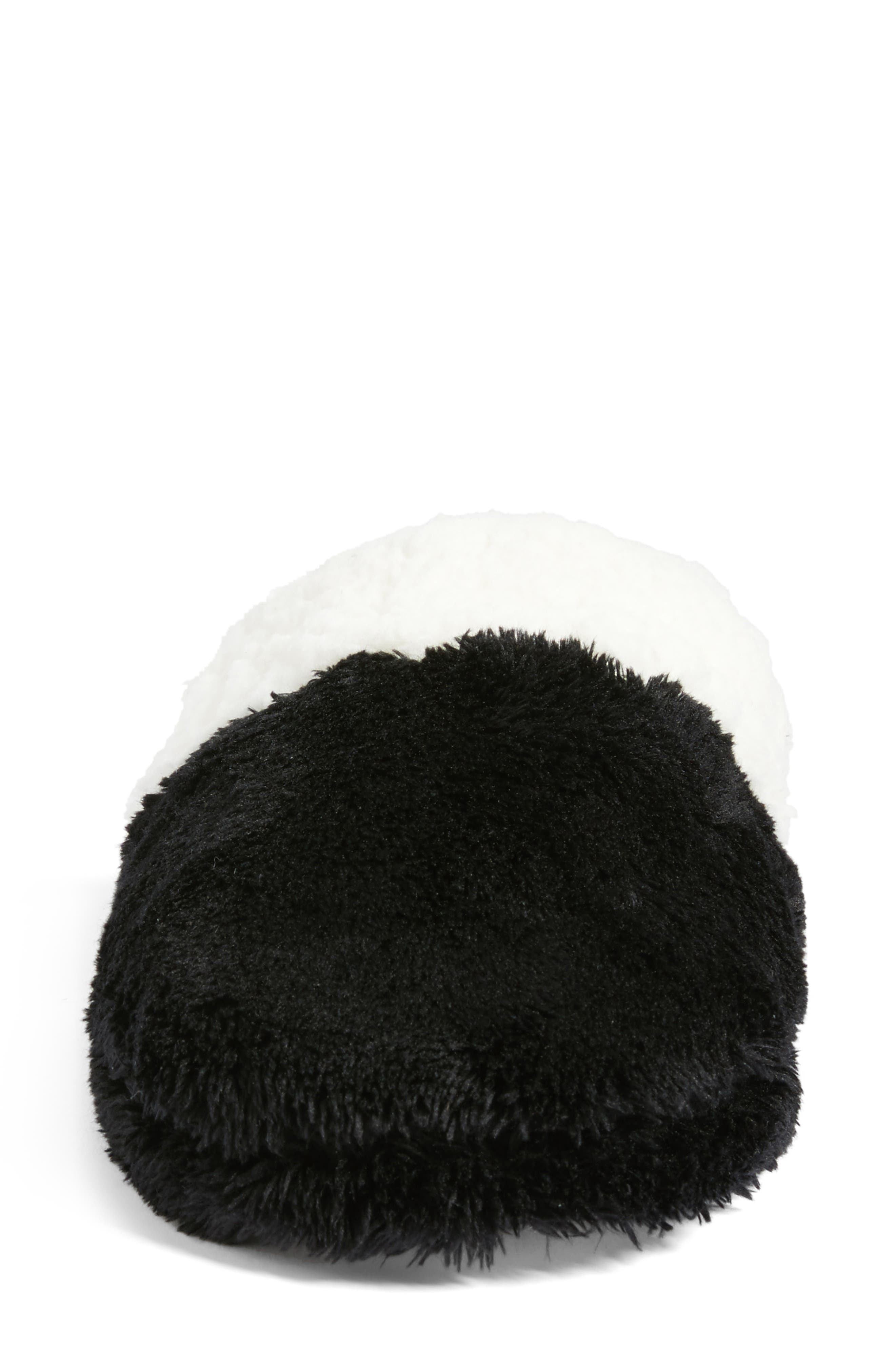 Frosted Scuff Slippers, Alternate, color, BLACK