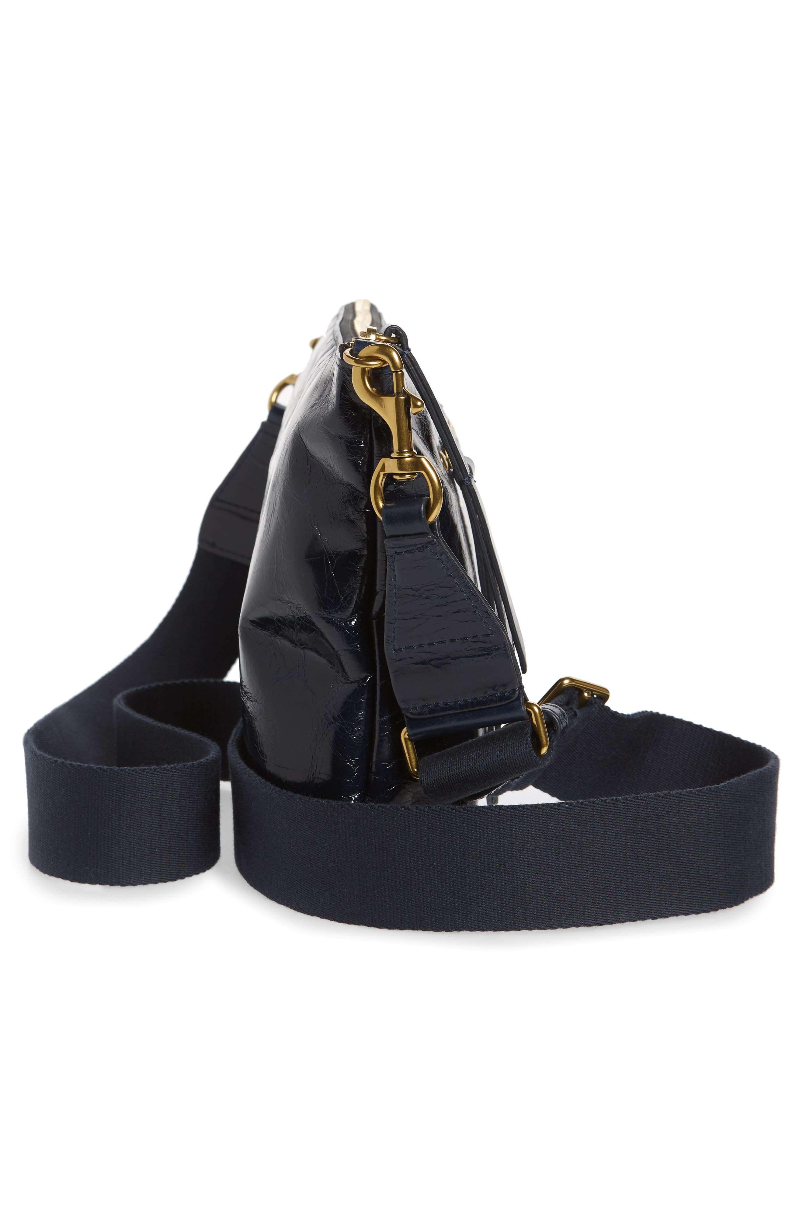 Nessah Leather Crossbody Bag, Alternate, color, MIDNIGHT