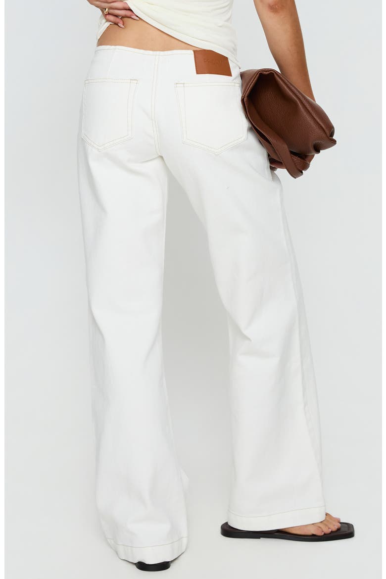 Buenos No Waist Low Rise Straight Leg Jeans, Alternate, color, WHITE