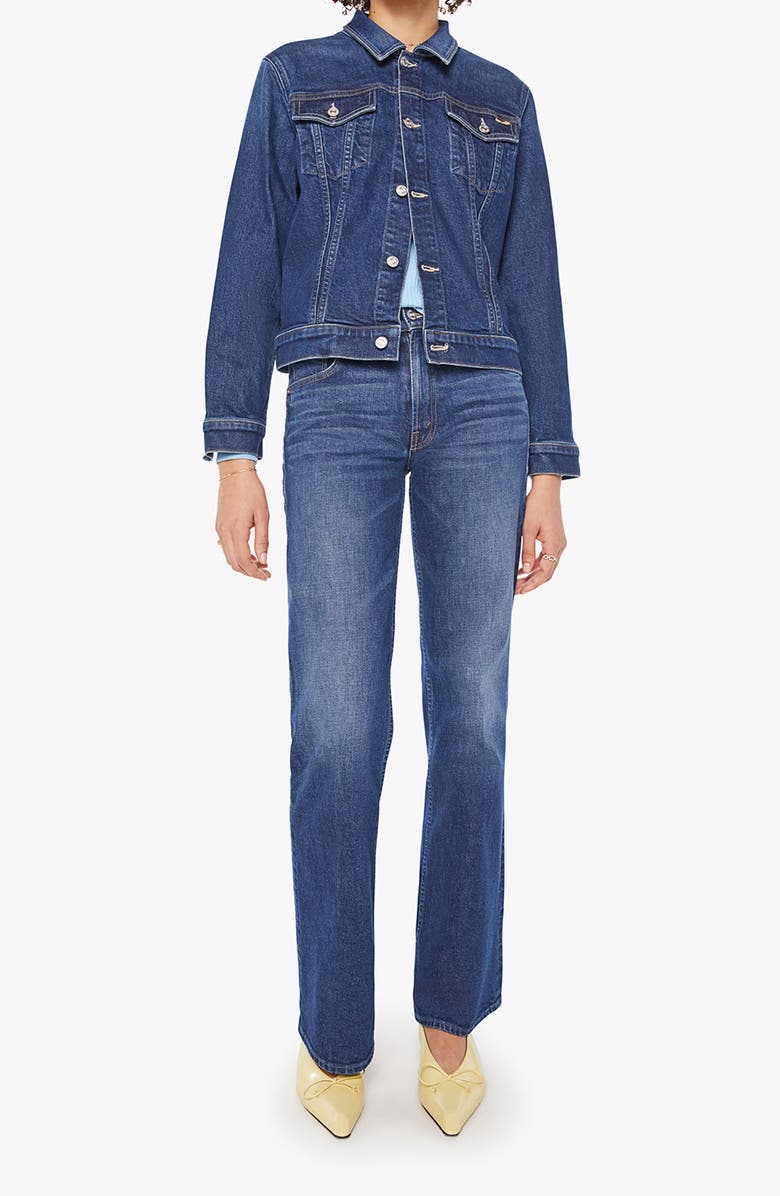 MOTHER The Bruiser Denim Trucker Jacket, Alternate, color, Perfectly Imperfect