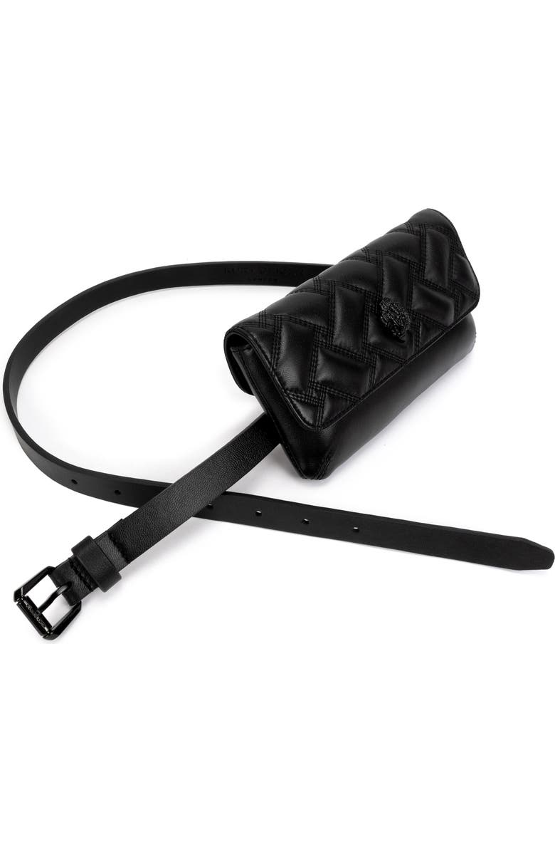 Kurt Geiger London Kensington Quilted Leather Belt Bag, Alternate, color,