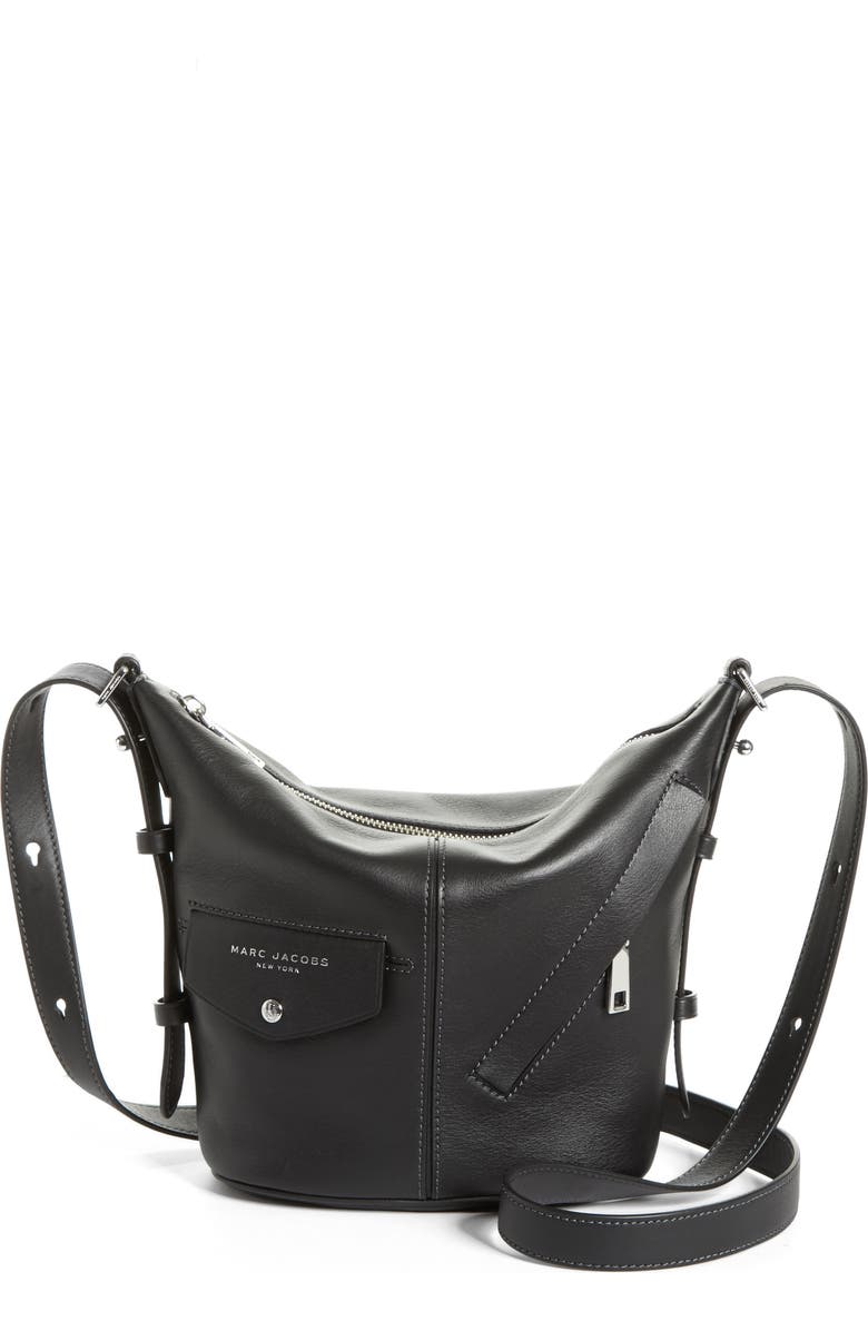 Marc Jacobs The Mini Sling Convertible Leather Hobo, Main, color,