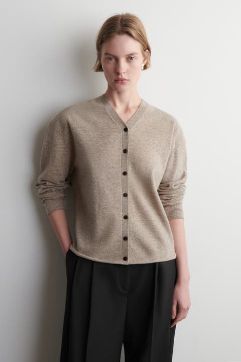 Merino Wool V-Neck Cardigan