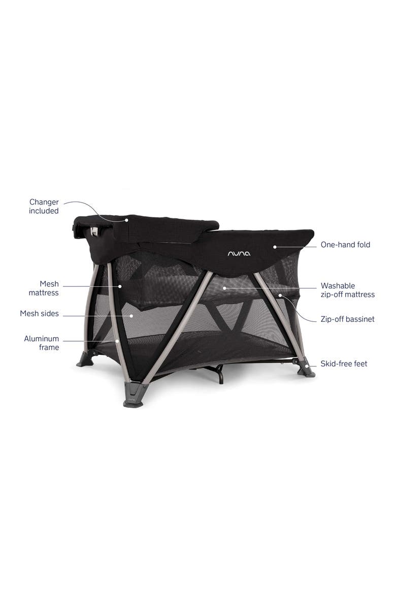 SENA® Aire Playard & Travel Crib, Alternate, color, CAVIAR