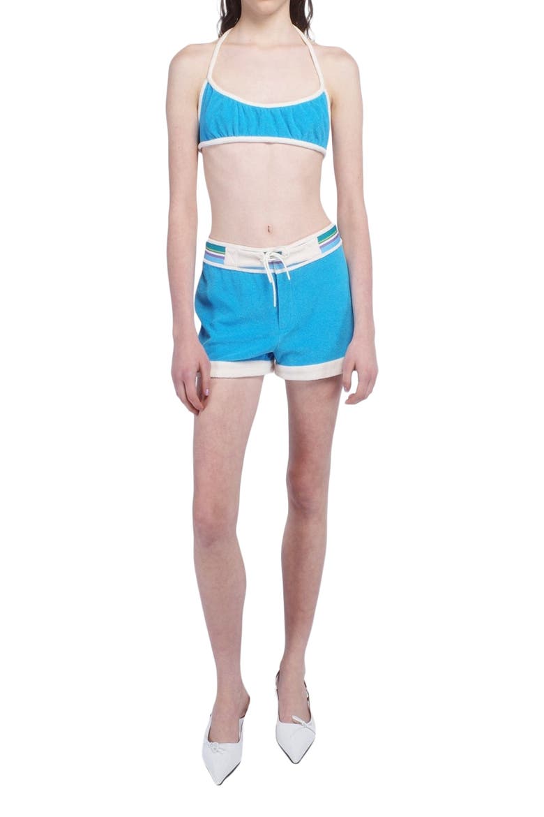 Cabana Terry Shorts, Alternate, color, OCEAN BLUE