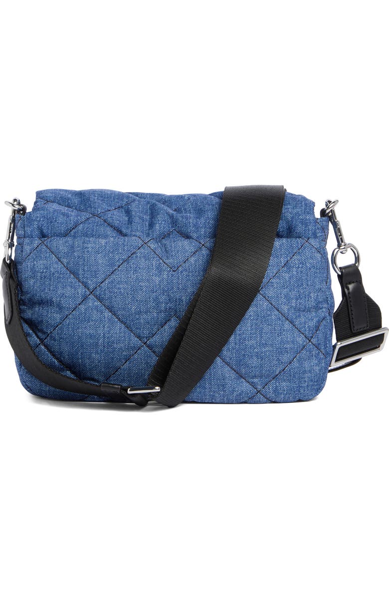 Marc Jacobs Denim Effect Quilted Crossbody Bag, Alternate, color, Denim Blue
