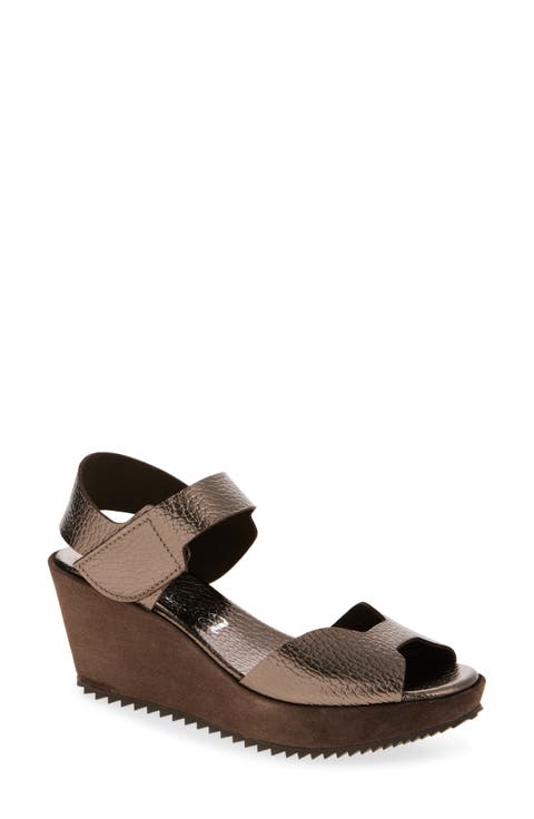 Fama Water Resistant Ankle Strap Platform Sandal (Women)
