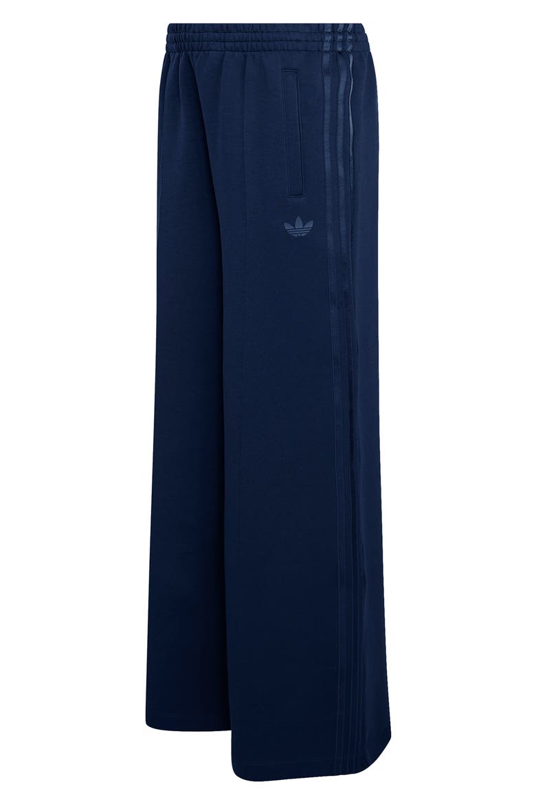 Cotton Blend Scuba Knit Wide Leg Track Pants, Main, color, NIGHT INDIGO