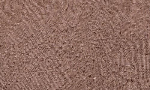 Nzt By Nic+zoe Lace Cotton V-neck T-shirt In Brown
