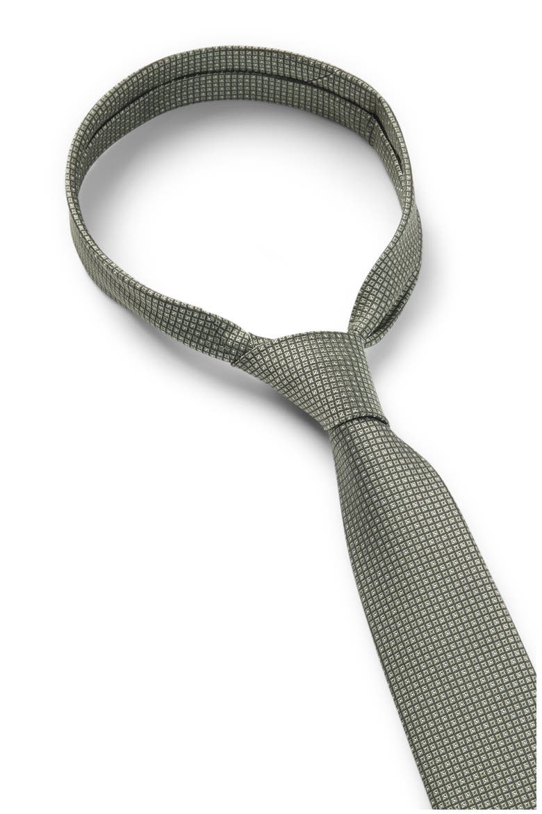 Grid Silk Blend Tie, Alternate, color, LIGHT/ PASTEL GREEN