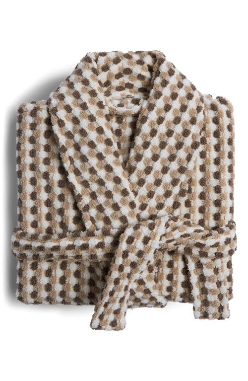 Parachute Mosaic Organic Cotton Robe In Ash And Toast